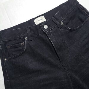 Haikure Cleo Washed Black Denim Jeans Sz 27 Made in Italy Straight Leg